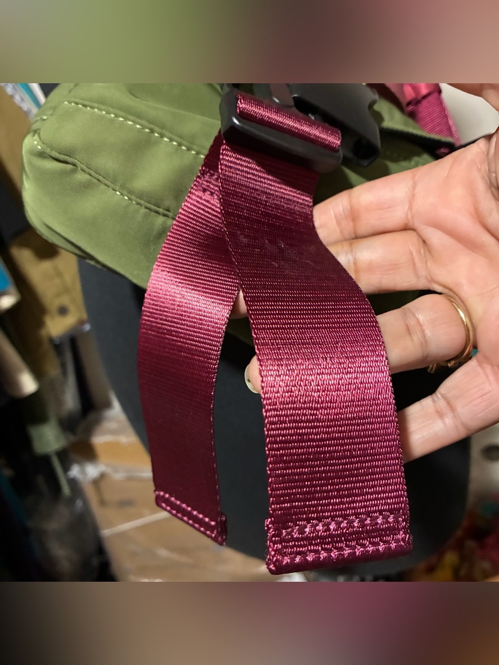 Colorblock Recycled Tech Mini Bag - Picture 5 of 11